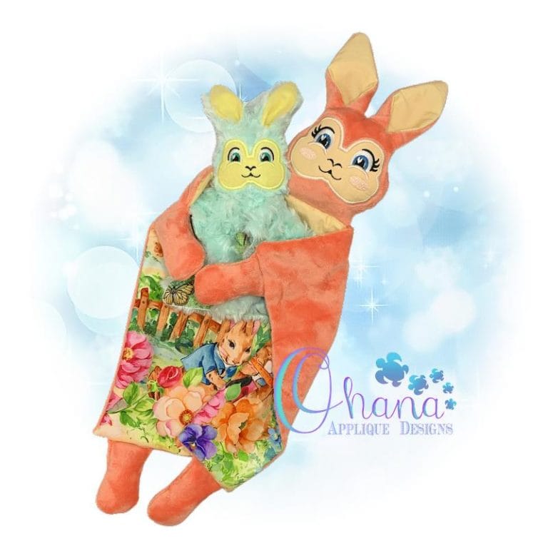 Cheeky Bunny Lovey Embroidery