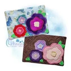 Floral Mug Rug Embroidery