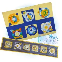 Floral Table Runner Embroidery