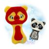 Panda Rattle Embroidery Design
