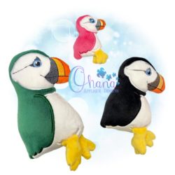 Puffin Stuffie Embroidery Design