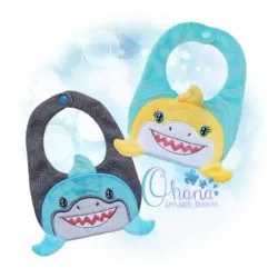 Shark Bib Embroidery Design