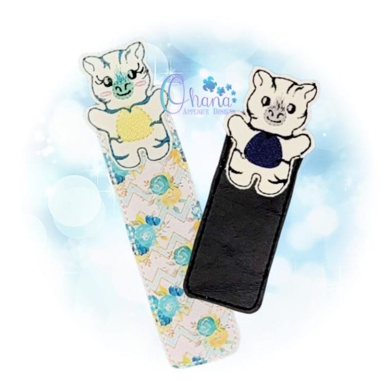 Zebra Bookmark Embroidery Design