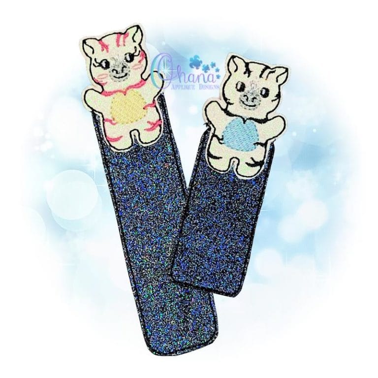 Zebra Bookmark Embroidery Design - Ohana Applique Designs