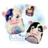 Cow Eggie Stuffie Embroidery