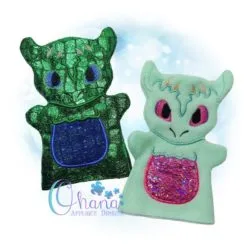 Dragon Hand Puppet Embroidery