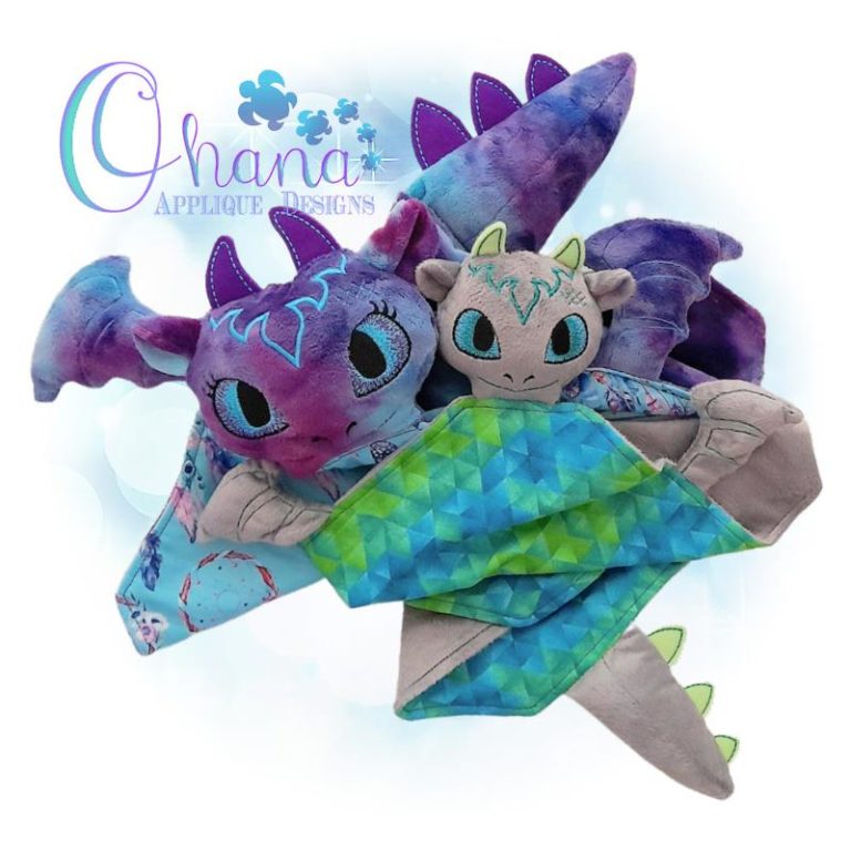Fury Dragon Lovey Embroidery