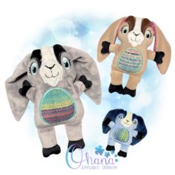 Gizelle Goat Stuffie Embroidery
