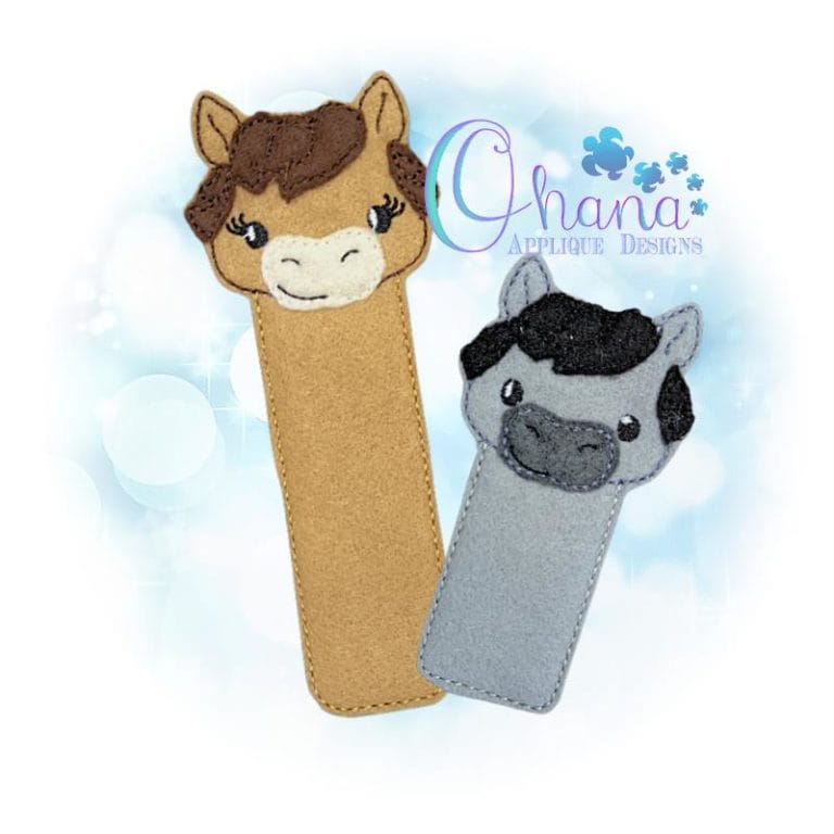 Horse Bookmark Embroidery Design