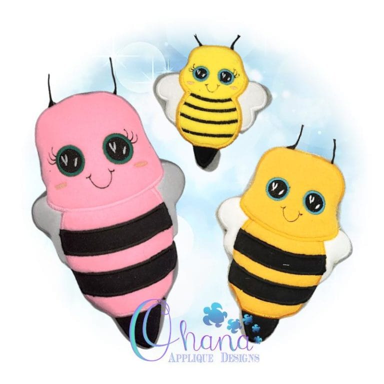 Honey Bee Stuffie Embroidery