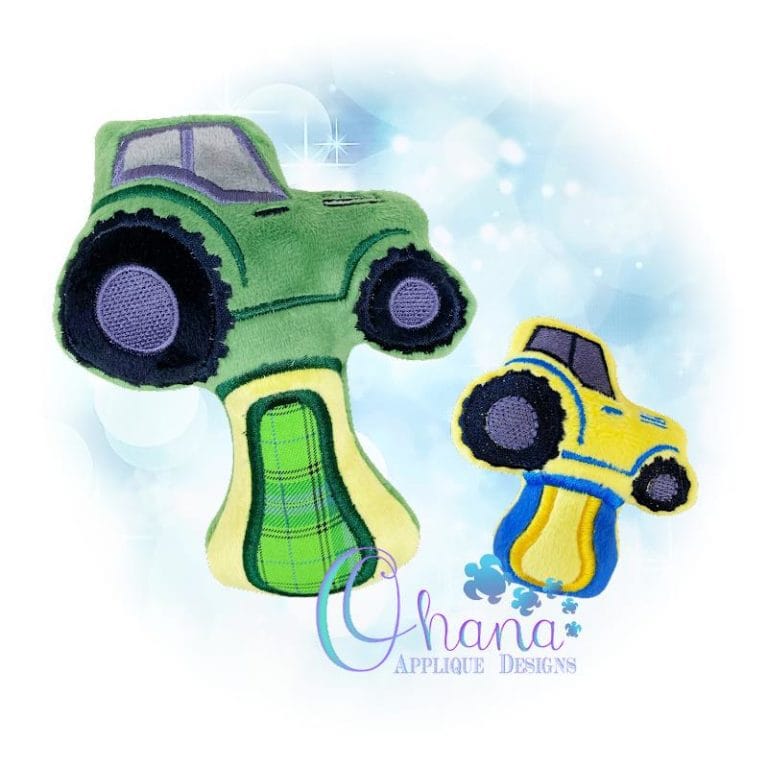 Tractor Rattle Embroidery Design