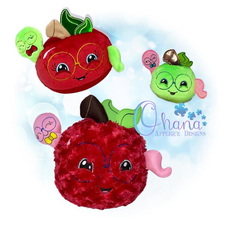 Wormy Ball Apple Stuffie