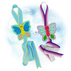 Butterfly Bow Holder Embroidery