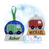 Garbage Truck Ornament Embroidery