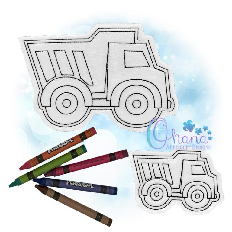 Dump Truck Flat Coloring