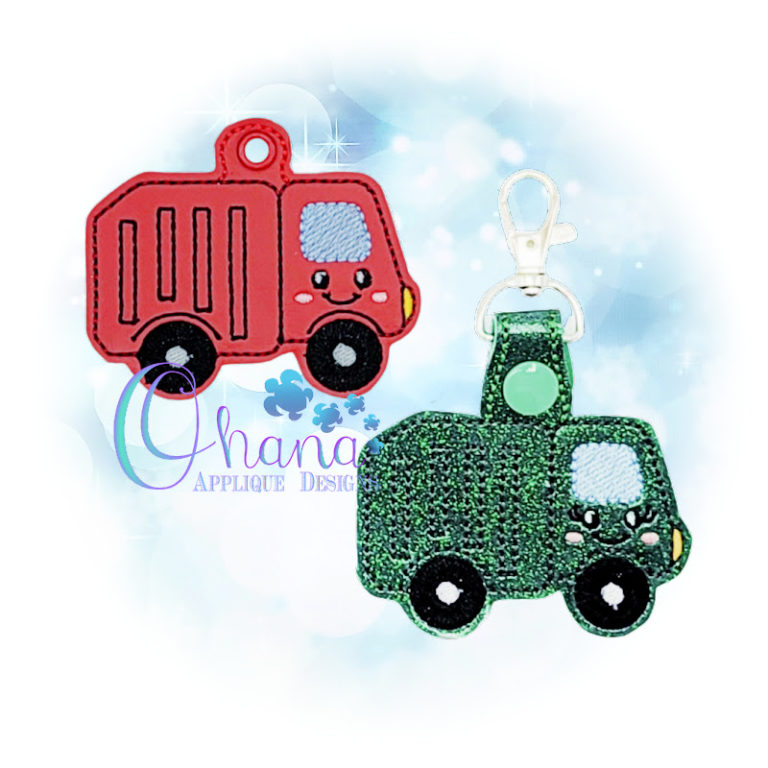 Garbage Truck Key Chain