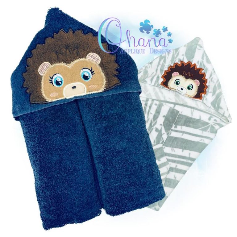 Hedgehog Peeker Embroidery Design