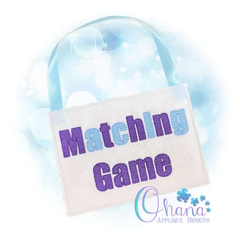 Matching Game Carry Bag