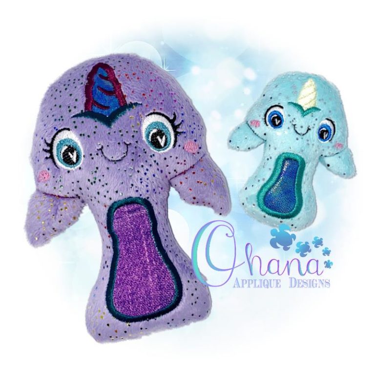 Narwhal Rattle Embroidery Design