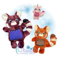Red Panda Stuffie Embroidery