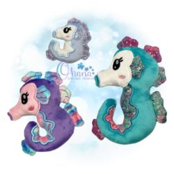 Seb Seahorse Stuffie Embroidery