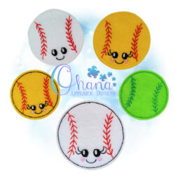 Baseball Feltie Embroidery Design