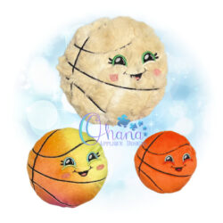 Kawaii Basketball Stuffie Embroidery