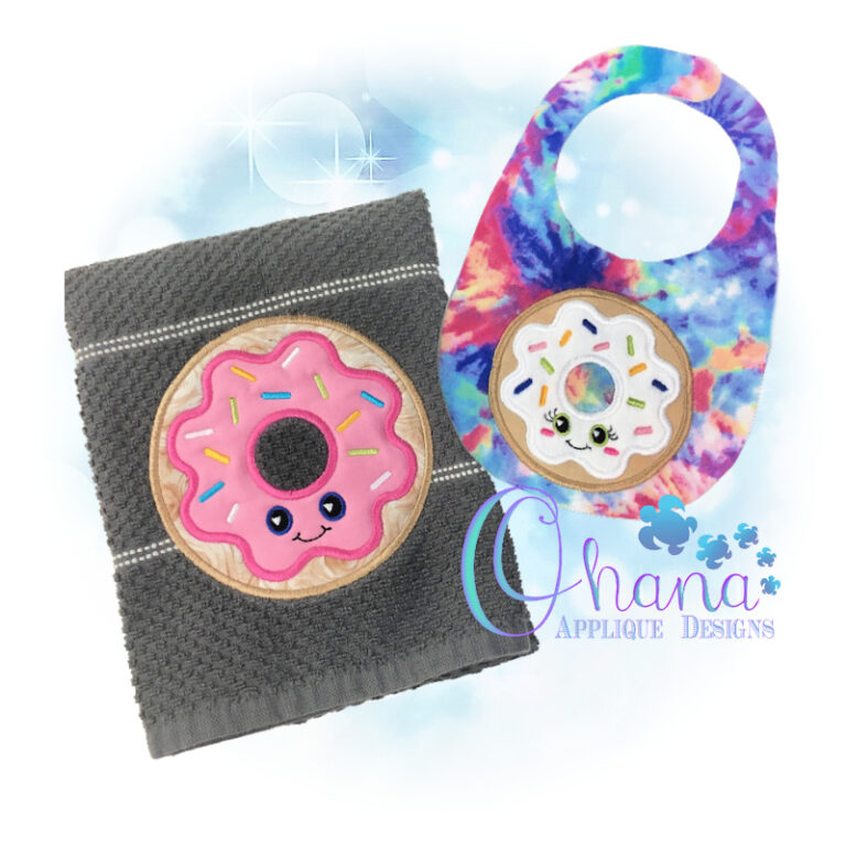 Donut Applique Embroidery Design