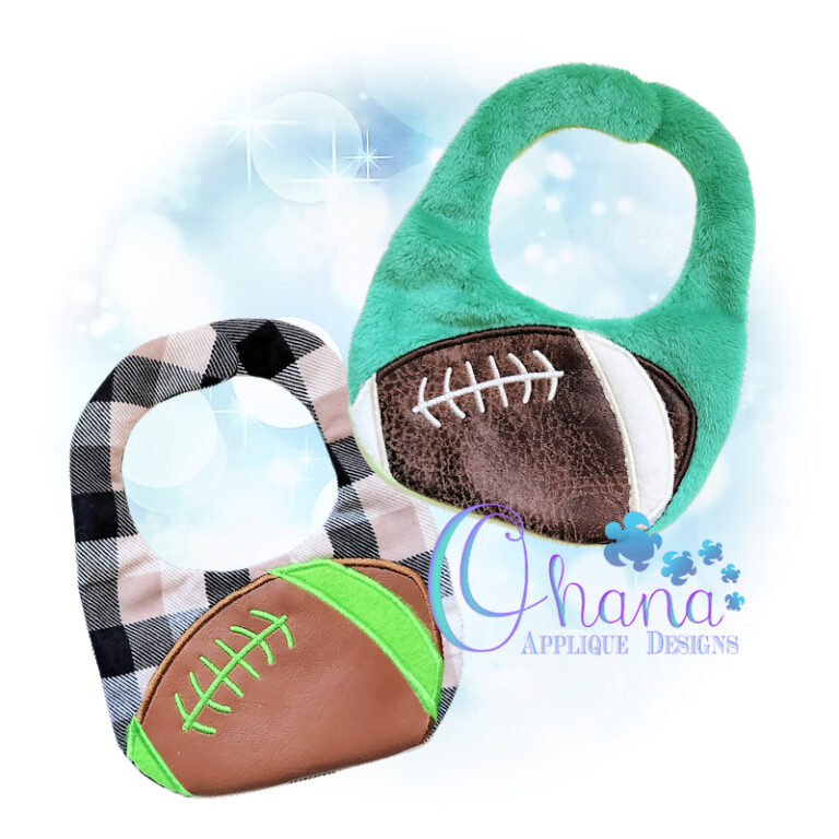 Football Bib Embroidery Design