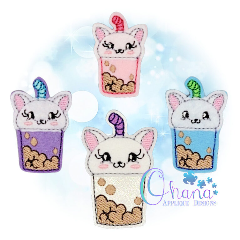 Kitty Bubble Tea Feltie