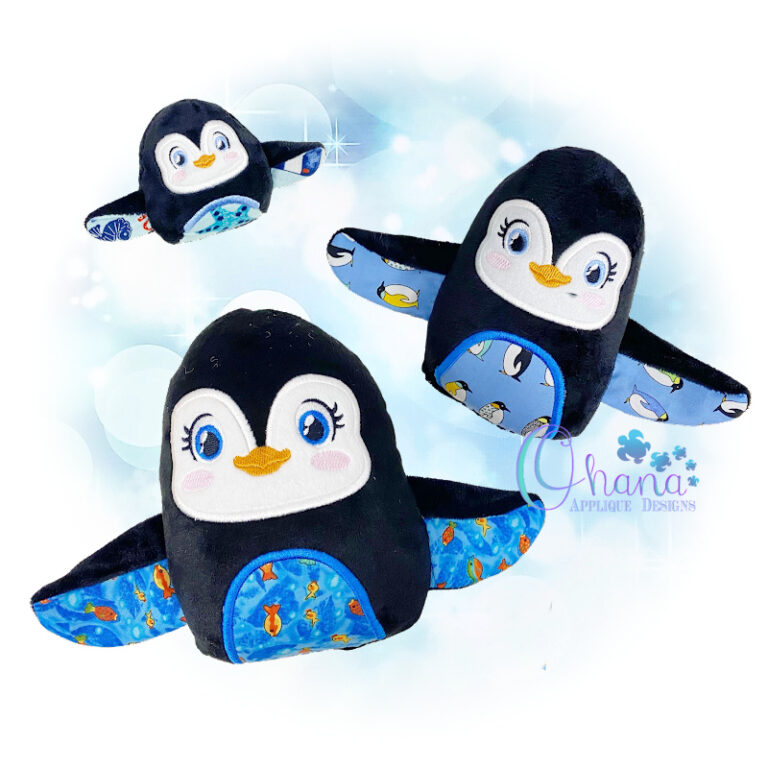 Penguin Eggie Stuffie Embroidery