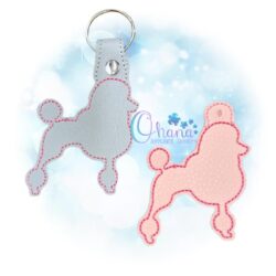 Poodle Key Chain Embroidery