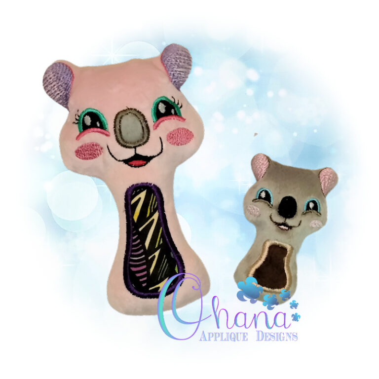 Quokka Rattle Embroidery Design