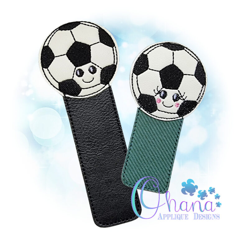 Soccer Bookmark Embroidery Design