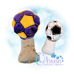 Soccer Rattle Embroidery Design
