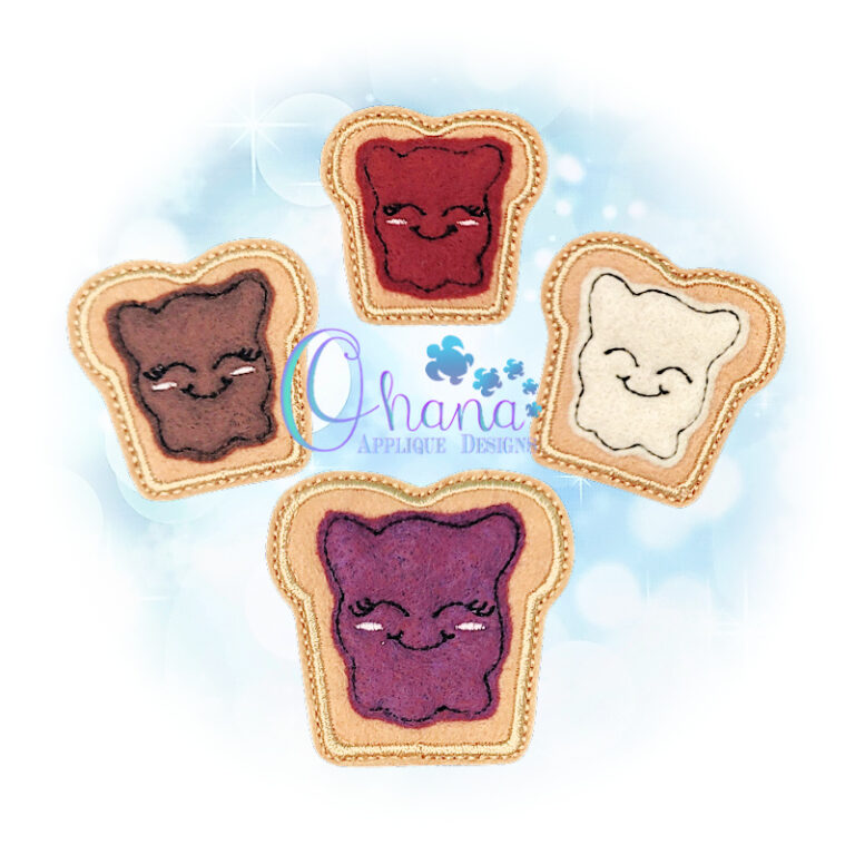 Jamming Bread Feltie Embroidery