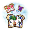 Jamming Bread Stuffie Embroidery