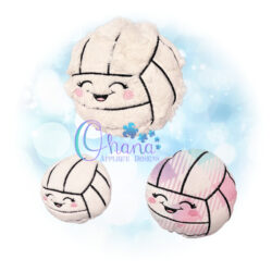 Kawaii Volleyball Stuffie Embroidery