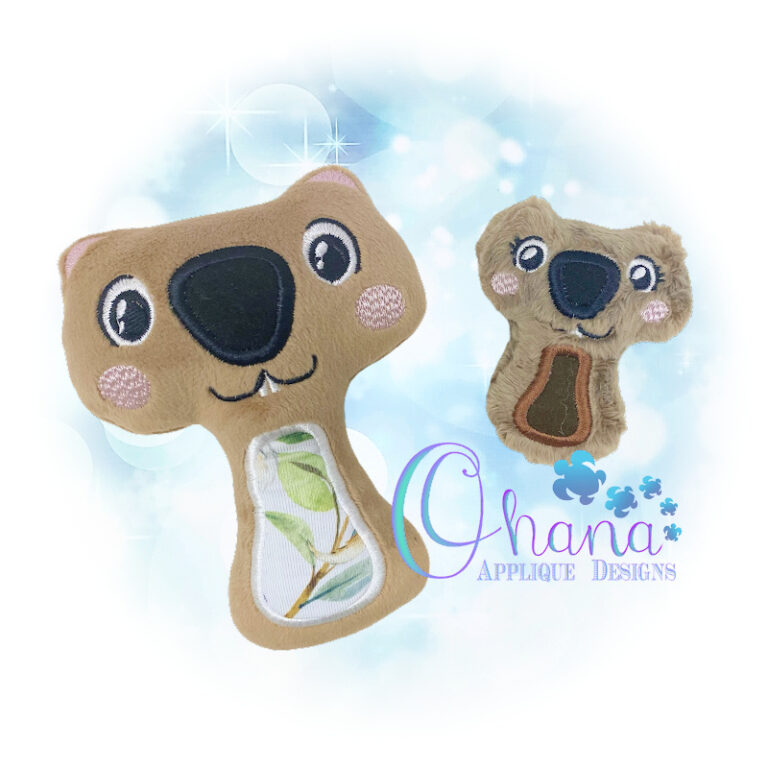 Wombat Rattle Embroidery Design