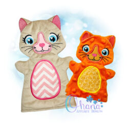 Cat Hand Puppet Embroidery