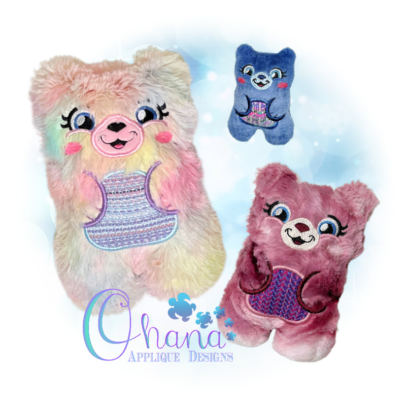 Chubby Bear Stuffie Embroidery