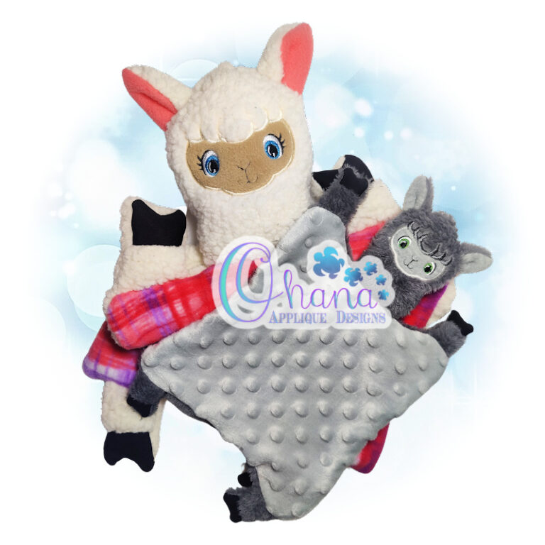 Llama Lovey Embroidery Design