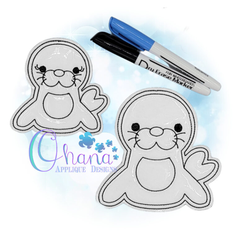 Seal Flat Coloring Doll