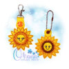 Sunflower Key Chain Embroidery