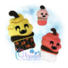 Pumpkin Cupcake Stuffie Embroidery