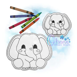 Elephant Flat Coloring Doll