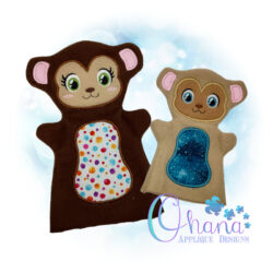Monkey Hand Puppet Embroidery
