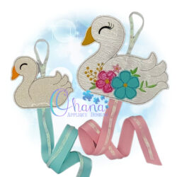 Swan Bow Holder Embroidery