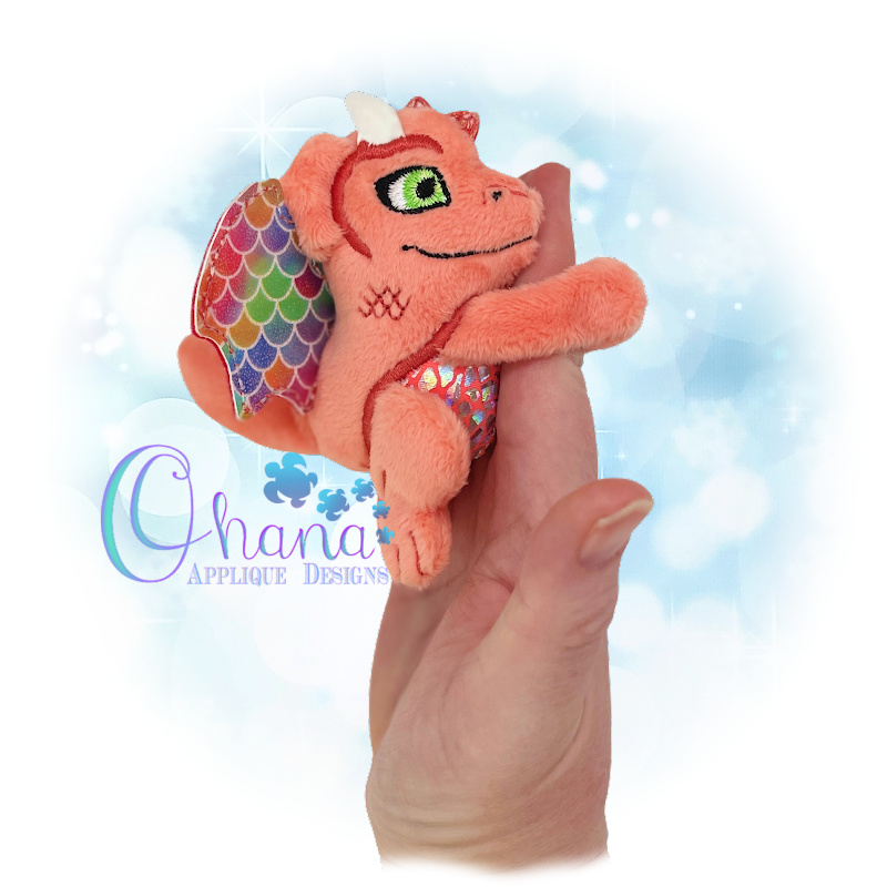 Dragon Huggie Stuffie Embroidery