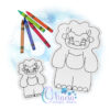 OAD Yeti FCD 800 Yeti Flat Coloring Doll